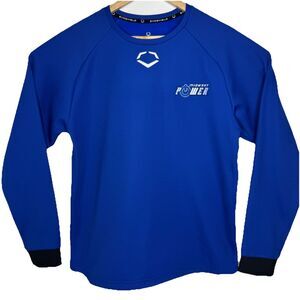 Evoshield Cage Blue Baseball Pullover Long Sleeve Shirt Mens Size Medium M